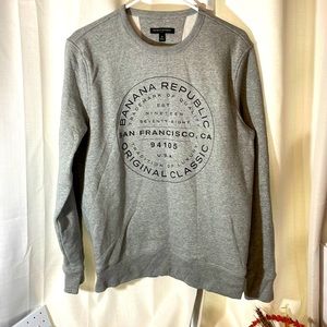 Banana Republic SZ M Grey Sweatshirt